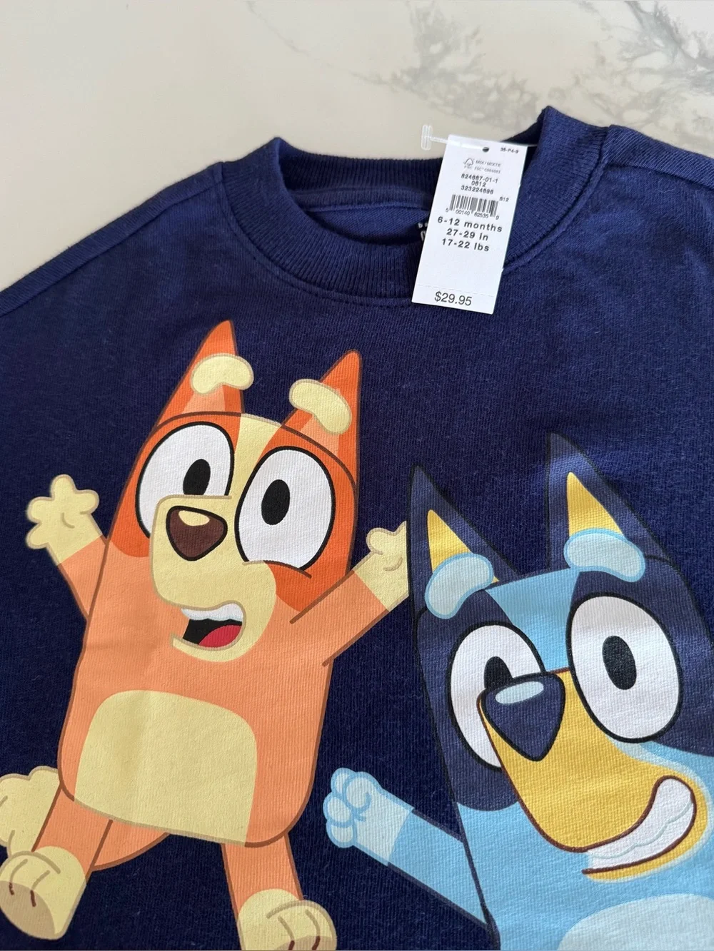 Baby GAP Bluey Sweatshirt and Long Sleeve Shirt Bundle 6-12M